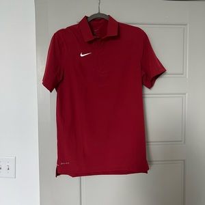 Mens Nike dri-fit polo - size small in red